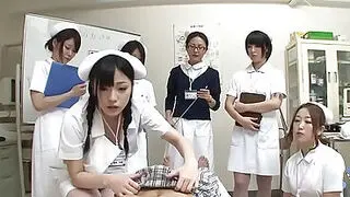 JAV护士CFNM手交口交示范